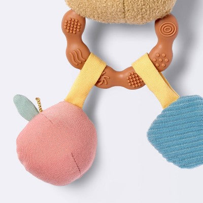 Pluszowa grzechotka ręczna – miś