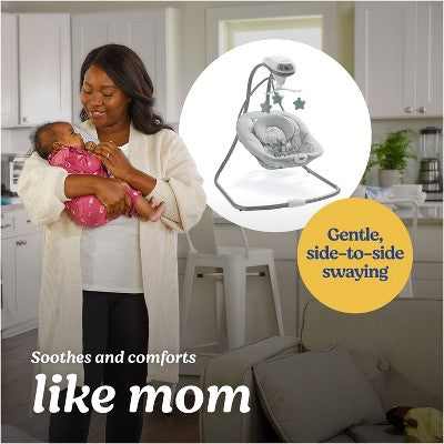 Huśtawka kołysząca z regulacją – szara