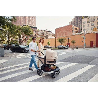 Wózek pojedynczy z opcją dla dwójki – beżowy