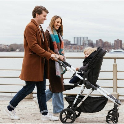 Wózek pojedynczy z możliwością rozbudowy – czarno-biały