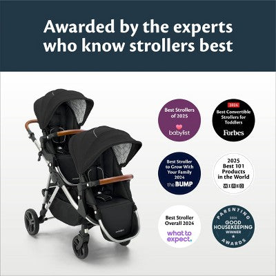 Wózek pojedynczy z możliwością rozbudowy – czarno-biały